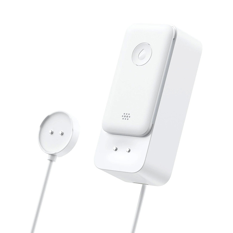 Senzor smart SwitchBot cu cablu, pentru inundatie, IP67, Bluetooth + Wi‑Fi, notificări instant, autonomie 2 ani