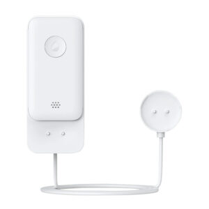 Senzor smart SwitchBot cu cablu, pentru inundatie, IP67, Bluetooth + Wi‑Fi, notificări instant, autonomie 2 ani