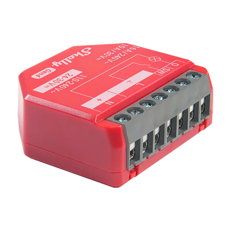 Shelly 1PM Gen4 – Releu inteligent Zigbee/Matter, 1 canal, 16A, cu monitorizare consum