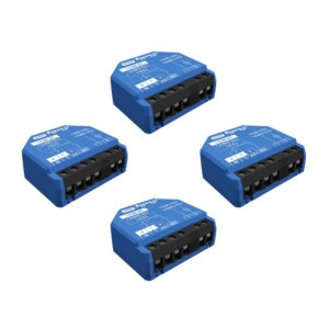 Shelly 1 Gen3 – Set 4 relee inteligente WiFi/Bluetooth, 1 canal, 16A, contacte uscate