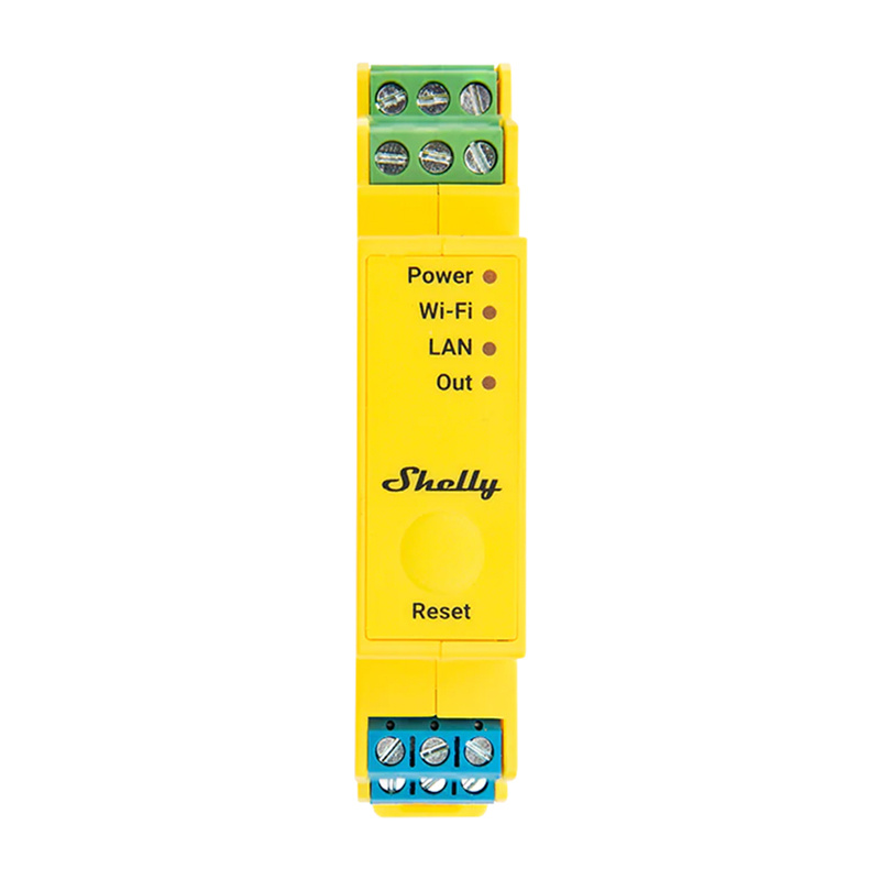 Shelly Pro RGBWW – Controler inteligent de iluminat WiFi pentru șină DIN, 5 canale