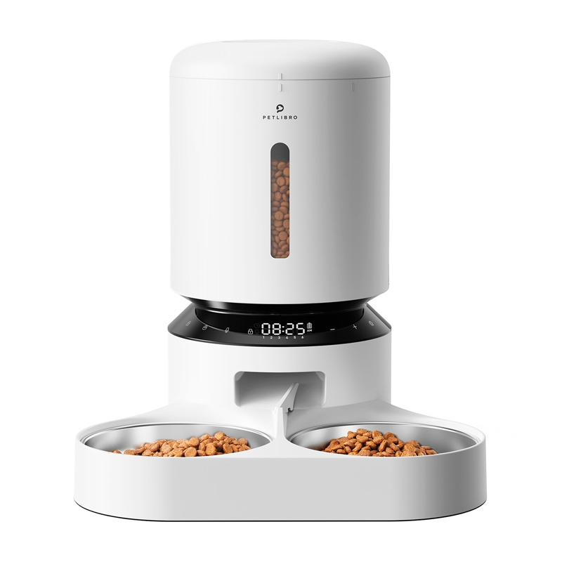 Petlibro Granary dozator de hrană cu bol dublu 5L (alb)