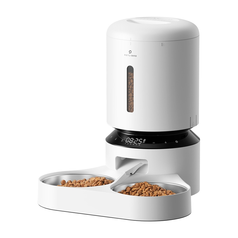Petlibro Granary dozator de hrană cu bol dublu 5L (alb)