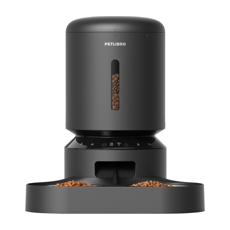 Petlibro Granary dozator de hrană cu bol dublu, Wifi, 5L (negru)