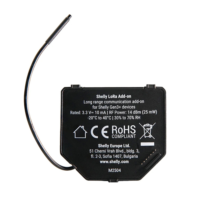 Shelly LoRa Add-on EU868 – Set 2 module de comunicație pentru relee Shelly Gen3/Gen4