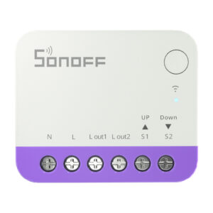 Sonoff MINI‑RBS – Modul Wi‑Fi Matter pentru rulouri și jaluzele, reglaj procentual, programări, calibrare automată