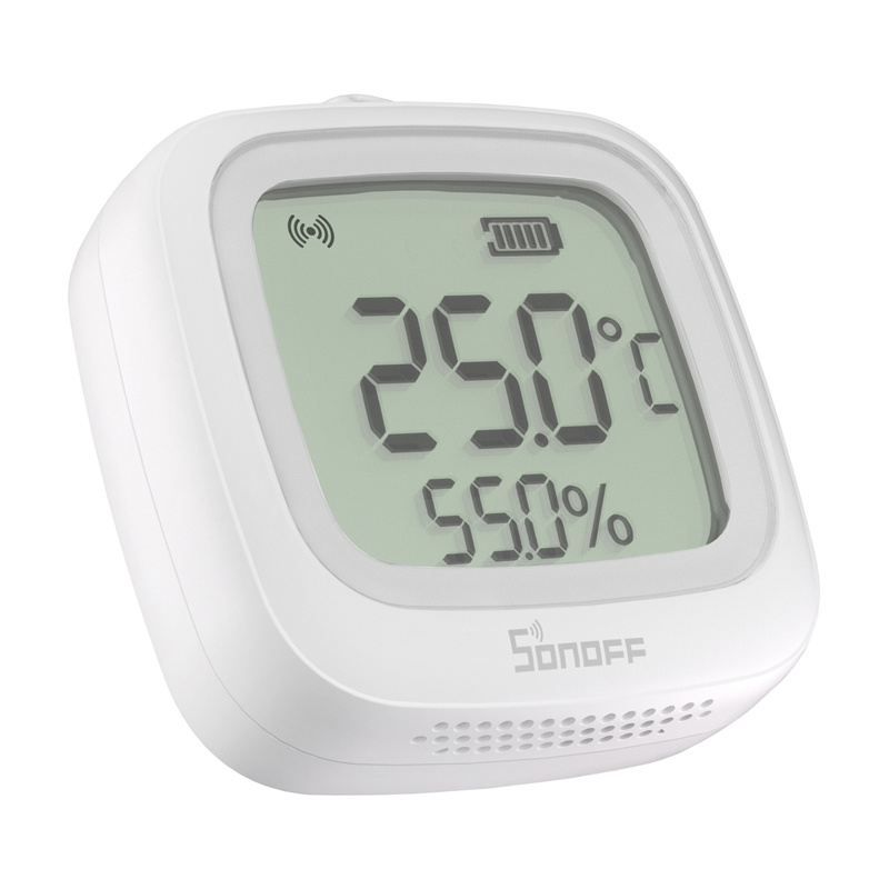 Sonoff SNZB-02WD – Senzor temperatură & umiditate Zigbee 3.0 cu ecran LCD, IP65