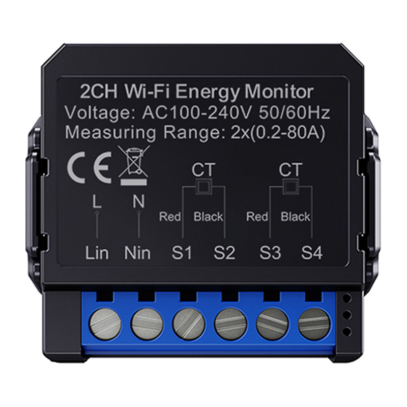 Contor de energie inteligent bidirecțional Avatto WiFi WPM16-2