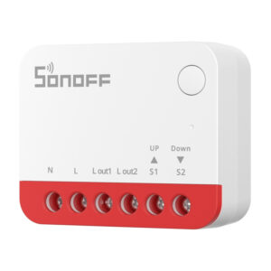 Sonoff MINI‑ZBRBS – Modul inteligent Zigbee pentru rulouri/jaluzele, 100‑240V, control 0‑100%