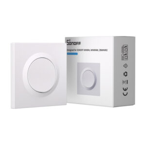 SONOFF E1GS – Carcasă cu butoane pentru relee smart jaluzele/rulouri ( Mini-RBS și Mini-ZBRBS ), montaj standard EU