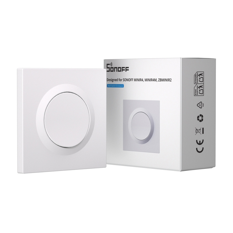 SONOFF E1GS – Carcasă cu butoane pentru relee smart jaluzele/rulouri ( Mini-RBS și Mini-ZBRBS ), montaj standard EU