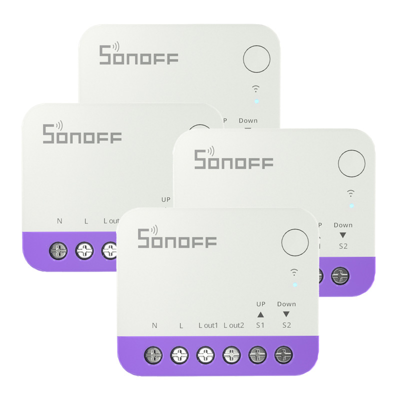 Sonoff MINI RBS – Releu inteligent WiFi pentru rulouri și obloane, pachet 4 buc