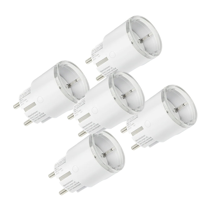 Set de 5 prize inteligente Shelly Plug S MTR Gen3 12A (alb)
