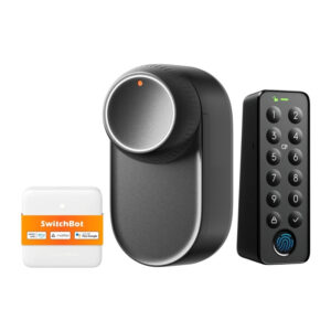 Încuietoare inteligentă SwitchBot Ultra 3 în 1 cu panou de control Hub Mini Matter și tastatură Keypad