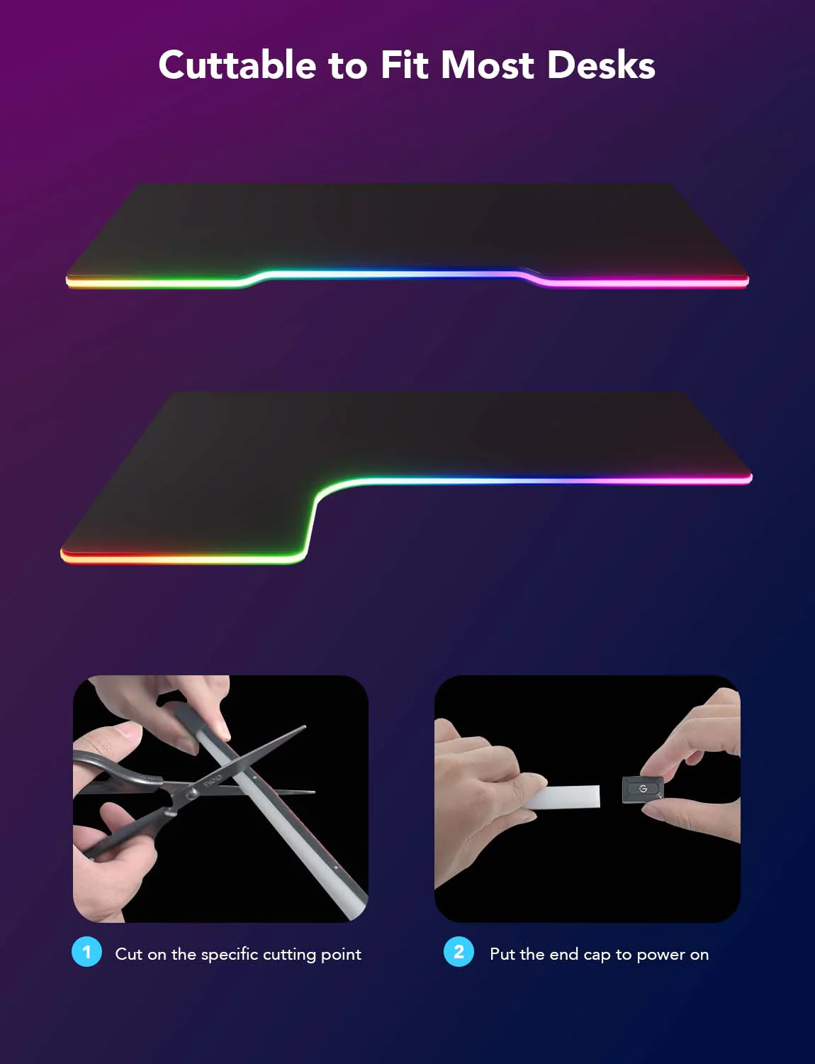 Banda LED Neon Rope Lights Govee H61C3 RGBIC, Sincronizare Muzica, Wi-Fi+Bluetooth, 3m