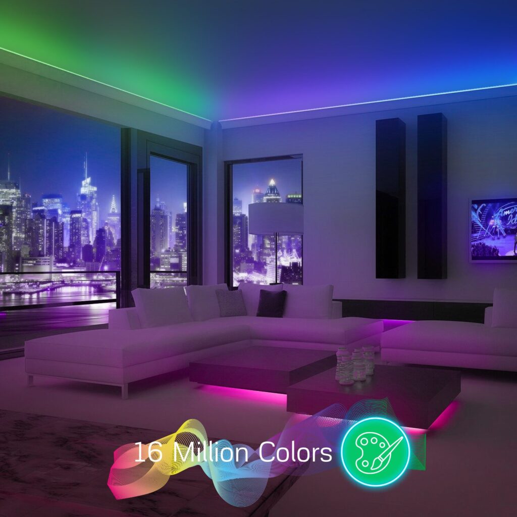 Banda LED Nous RGB F6, 5m, Bluetooth, control aplicatie