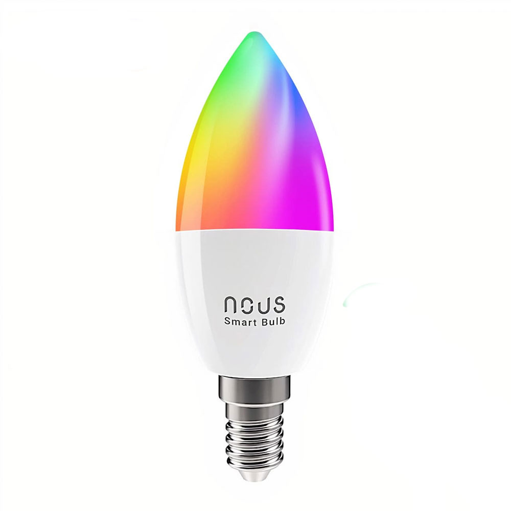 Set 2 Becuri LED RGB Smart NOUS P4, E14, Control din aplicatie