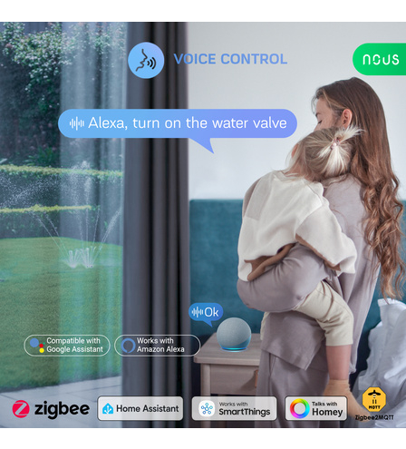 Electrovalva Smart cu Temporizator NOUS L14, Zigbee 3.0