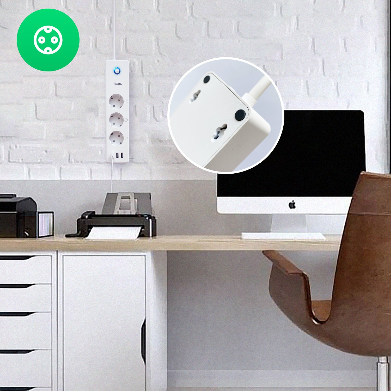 Prelungitor Smart Nous A5, Wifi, 15W. 3.1A
