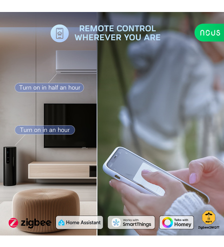 Prelungitor Smart Nous A11Z, ZigBee 3.0, monitorizare consum, compatibil Alexa Google Assistant