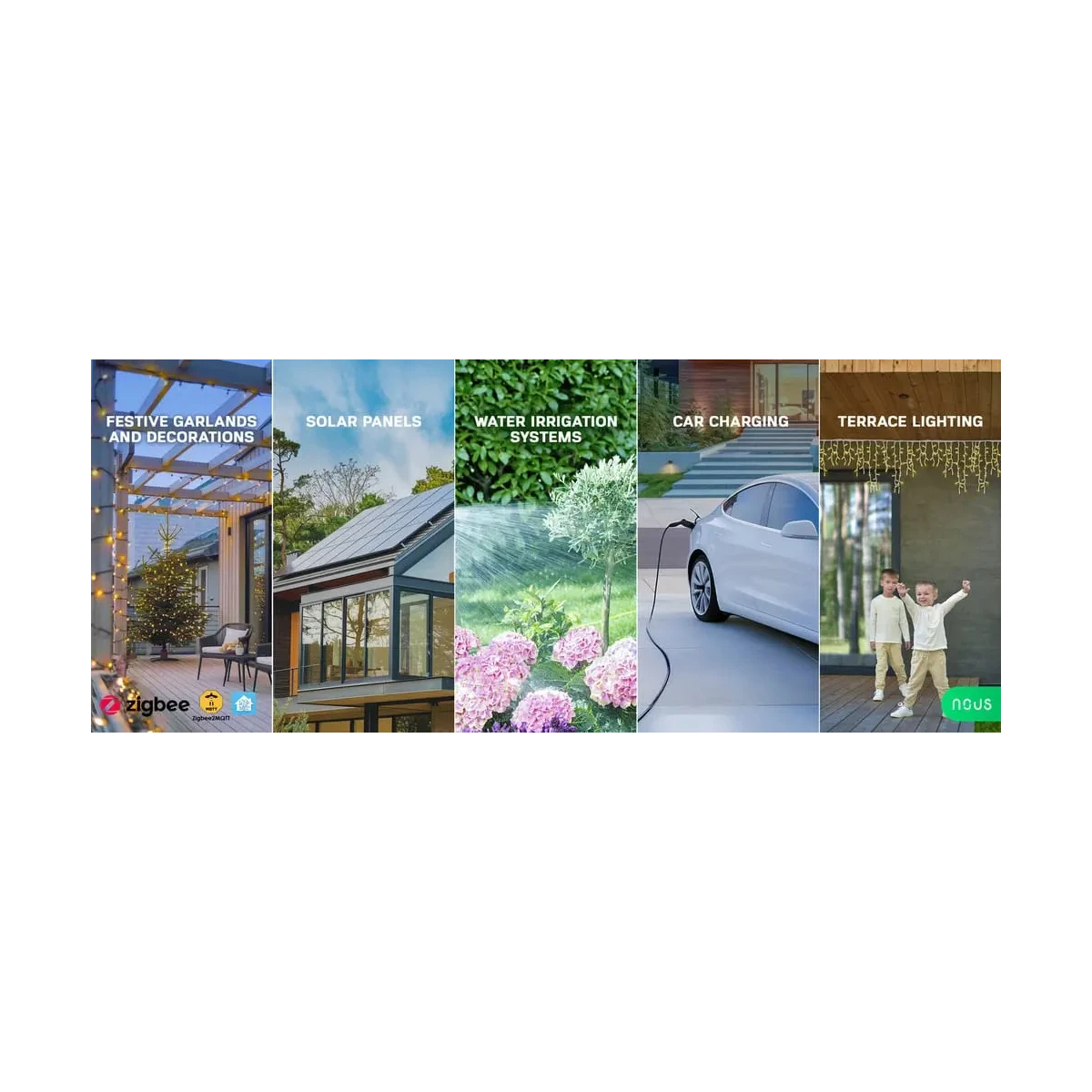 Priza Inteligenta WiFi pentru exterior NOUS A6Z,16A - ZigBee 3.0, Monitorizare energie, IP44