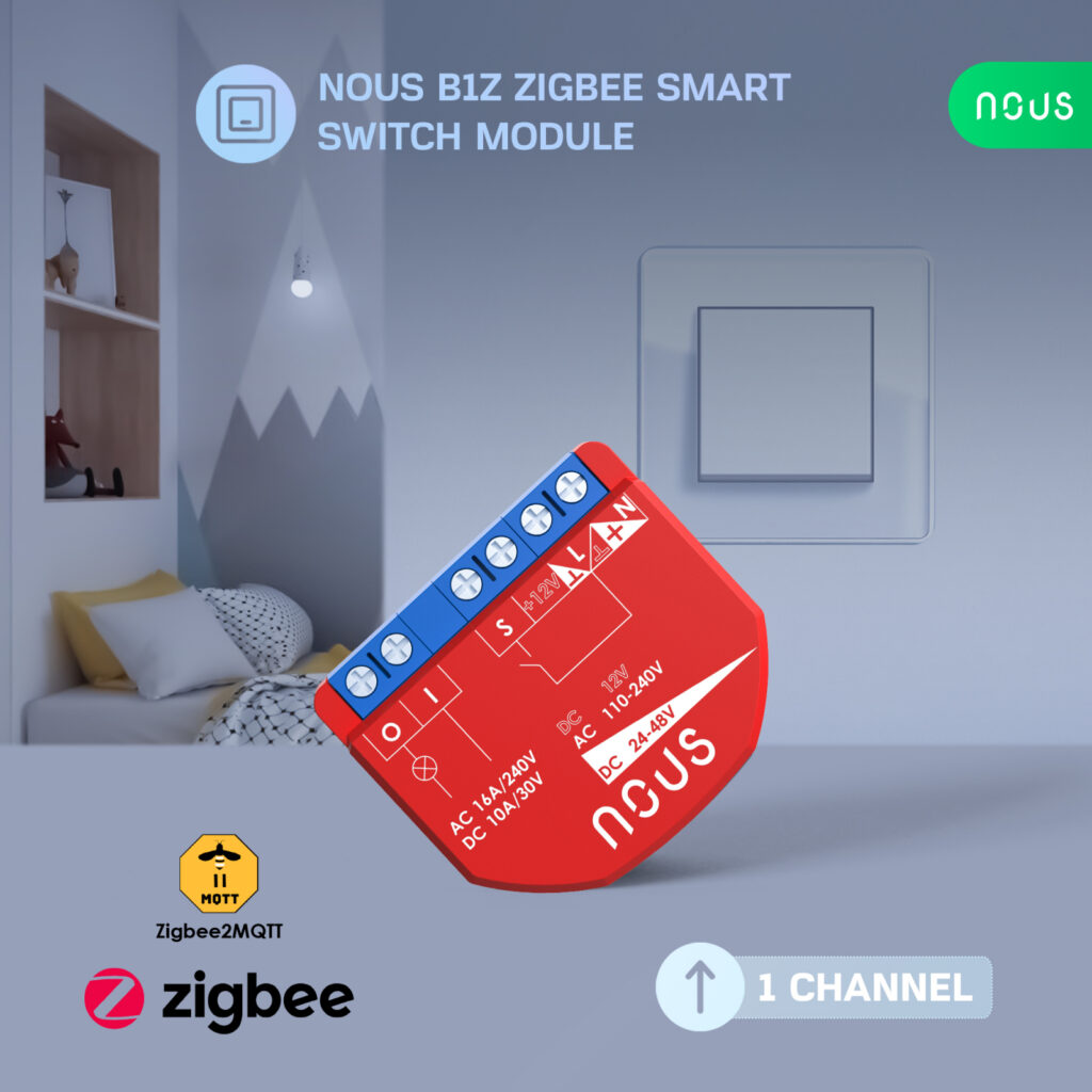 Releu inteligent Nous B1Z, 16A, ZigBee, 1 canal