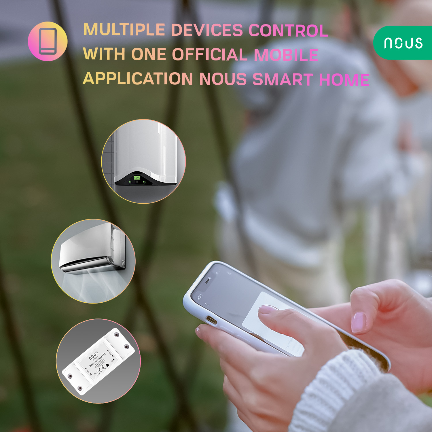 Releu wireless Nous L6Z, 10A, ZigBee