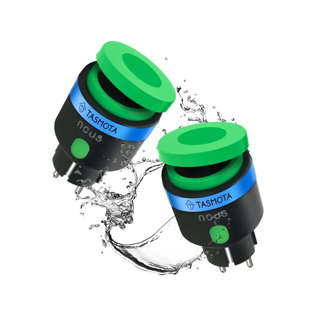 Set 2 prize Inteligente WiFi pentru exterior NOUS A6T, IP44, 16A - Tasmota