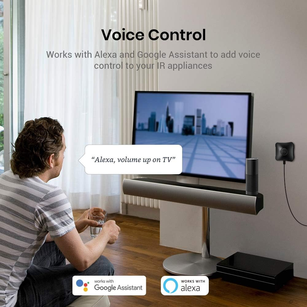 Telecomanda universala inteligenta BroadLink RM4 Pro, Wi-Fi, Compatibil cu Google Home, Alexa  IFTTT273