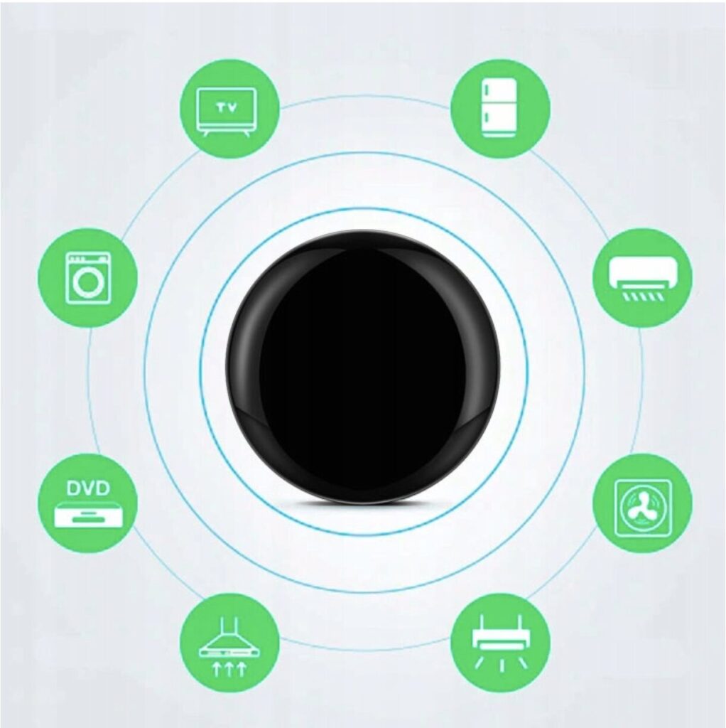 Telecomanda universala Nous L5 HUB Wi-Fi IR WiFi, control dispozitive cu infrarosu, pentru aer conditionat, televizor, sistem audio, Tuya Smart, Alexa si Google Assistant