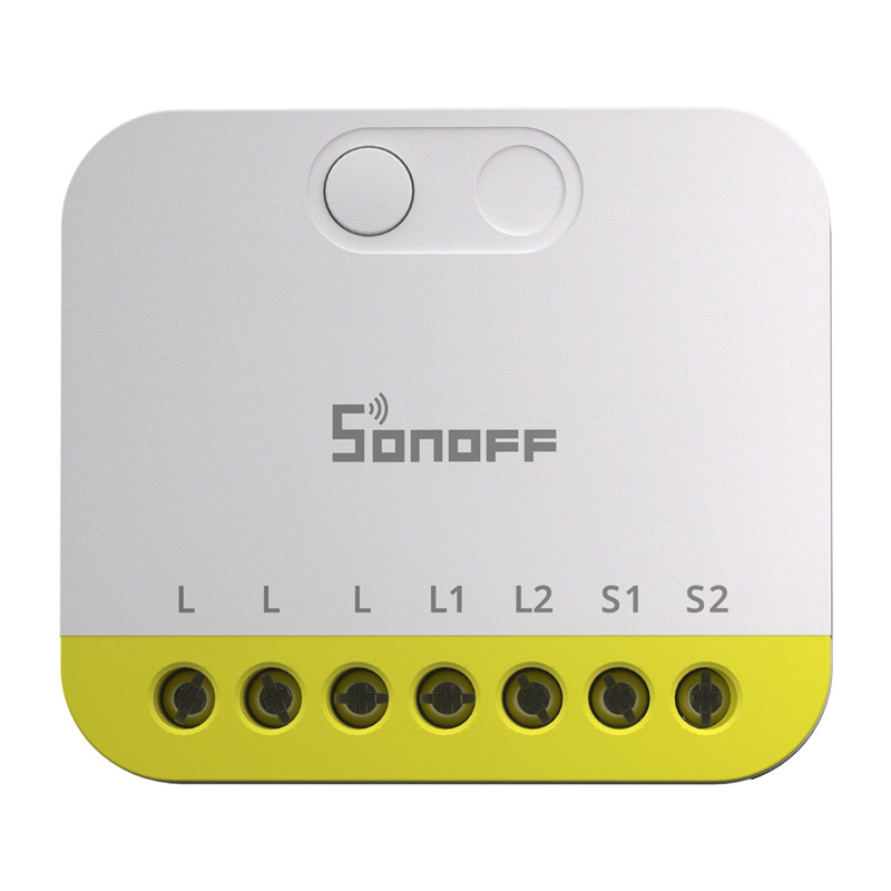 Sonoff MINI-ZB2GS-L – Modul Smart 2 Circuite Iluminat, Montaj în Doză, Fără Neutru, ZigBee