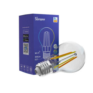Bec Smart WiFi Sonoff B02-F-A60, 7W, 806 Lm, E27, Filament LED, 2200K-6500K