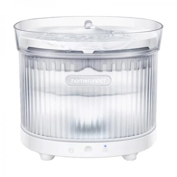 Fântână Apă Pisici și Câini HomeRunPet BF10, Wireless, 2L, Baterie 7800mAh, Senzor Radar