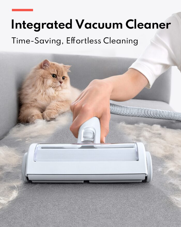 Trusă Toaletare Animale cu Aspirator HomeRunPet HC15, 6-in-1, 12000Pa, 45dB