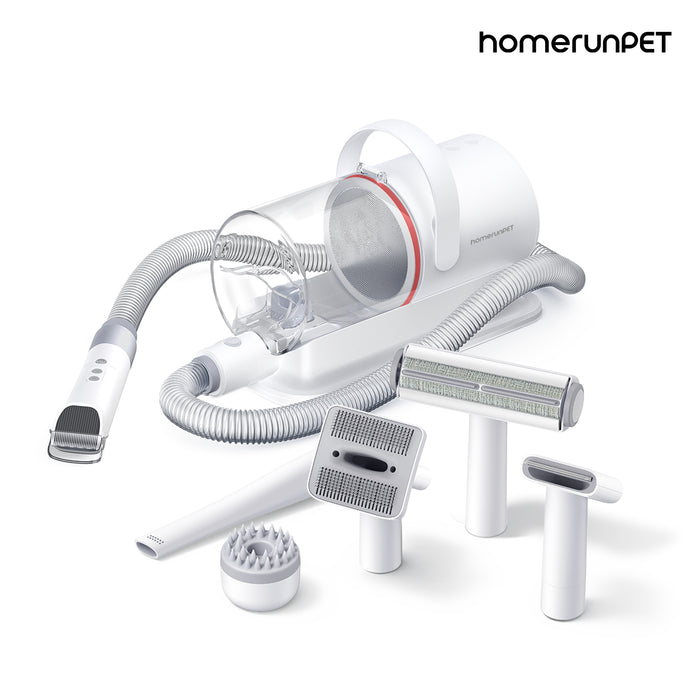 Trusă Toaletare Animale cu Aspirator HomeRunPet HC15, 6-in-1, 12000Pa, 45dB