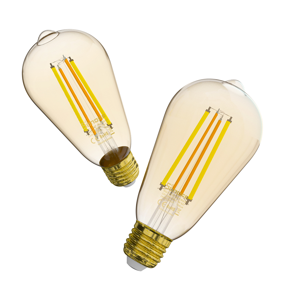 Bec Smart WiFi Filament Sonoff B02-F-ST64, 7W, 700 Lm, E27, Edison Vintage