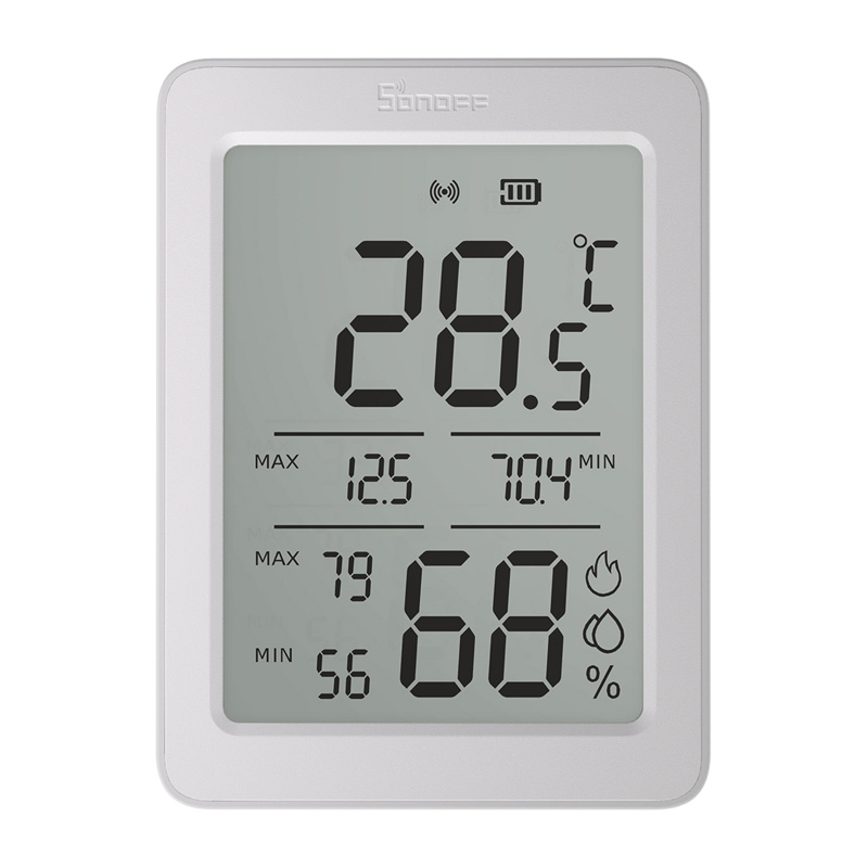 Senzor de temperatură și umiditate Sonoff AirGuard TH SNZB-02DR2 ZigBee LCD