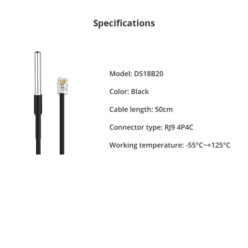 Senzor temperatura SONOFF DS18B20 RJ11 TH Elite