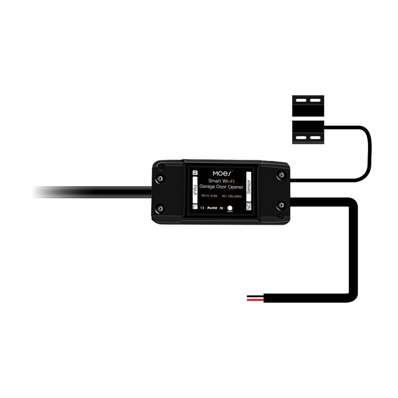 Controler WiFi MOES WM-102 pentru ușa de garaj, deschidere din telefon, senzor ușă inclus