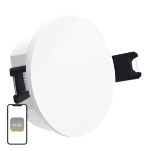 Senzor de prezență mmWave Zigbee MOES ZSS-QY-HP, montaj pe tavan, rază până la 9 m, alimentare 230 V, Tuya
