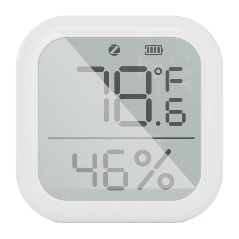 Senzor de temperatură și umiditate Zigbee MOES ZSS-KB-TH-LF-C cu ecran LCD mare, baterie CR2032, Tuya
