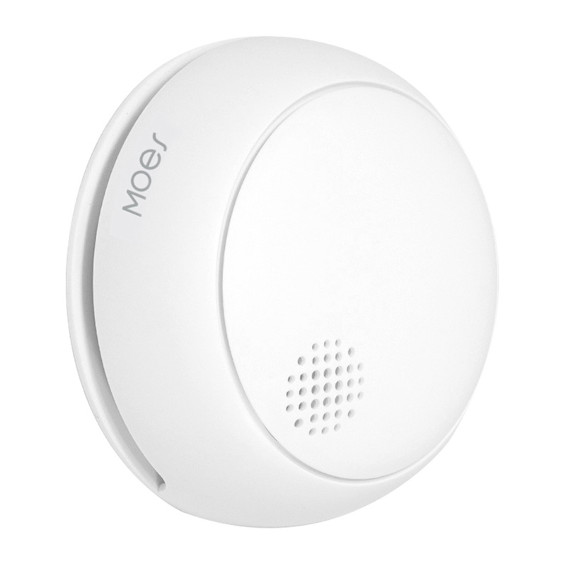 Detector de fum Zigbee MOES SSD01, alarmă 85 dB, notificări pe telefon, baterie CR123A, Tuya