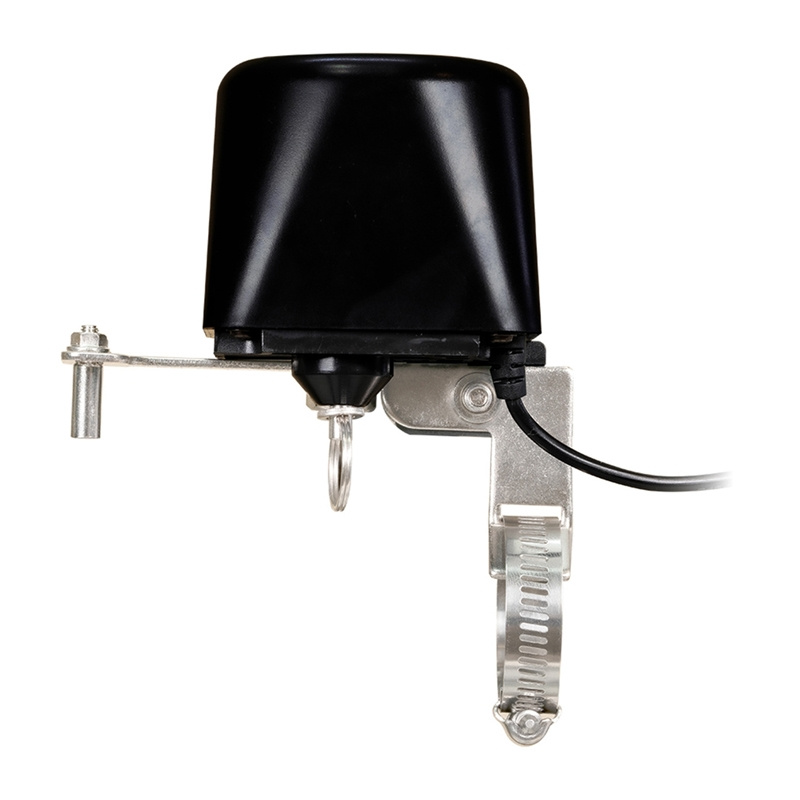 Actuator smart WiFi MOES WV-LZ-BK pentru robinet cu bilă, oprire apă sau gaz de la distanță, negru