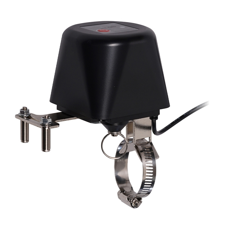 Actuator smart WiFi MOES WV-LZ-BK pentru robinet cu bilă, oprire apă sau gaz de la distanță, negru