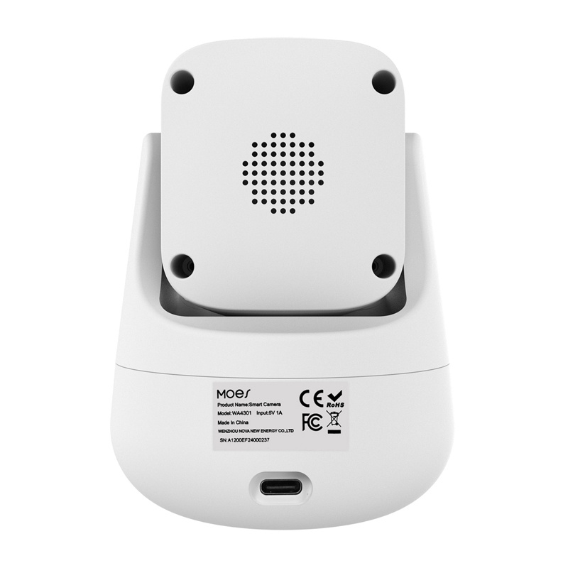 Cameră de interior rotativă MOES WCM-P67, 3 MP, 360°, vedere color noaptea, detecție umană
