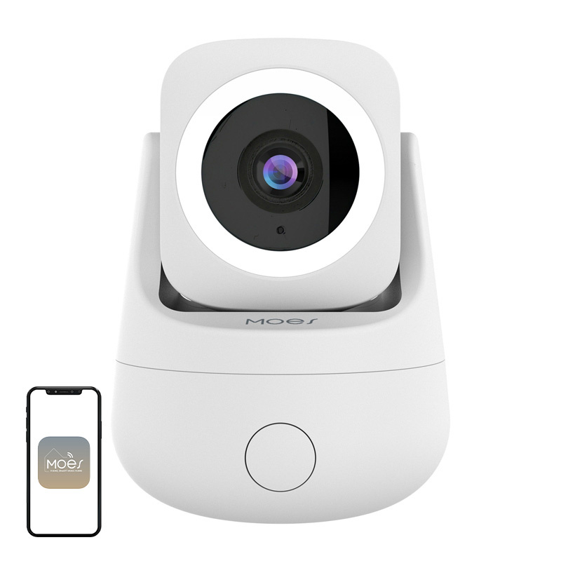 Cameră de interior rotativă MOES WCM-P67, 3 MP, 360°, vedere color noaptea, detecție umană