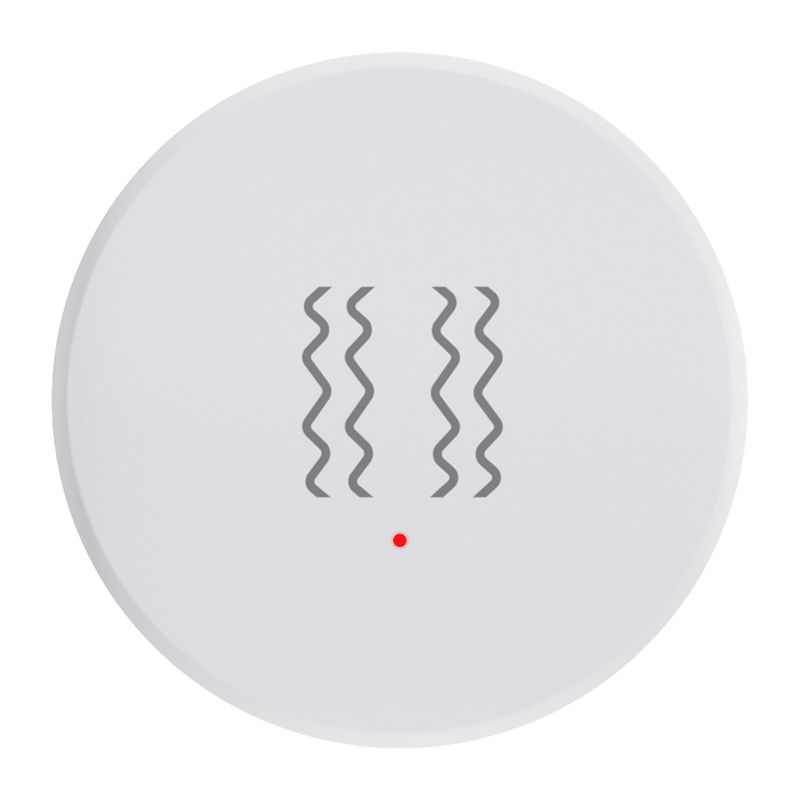 Senzor de vibrații și înclinare Zigbee MOES ZSS-S02-VBR-C, 3 niveluri de sensibilitate, baterie până la 15 luni, Tuya
