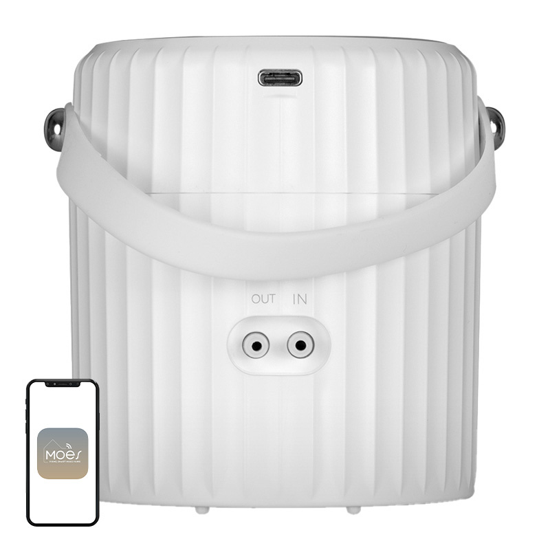 Pompă de udare automată WiFi MOES WWP-BY-808 pentru plante, 1 ieșire, ecran, alimentare USB-C