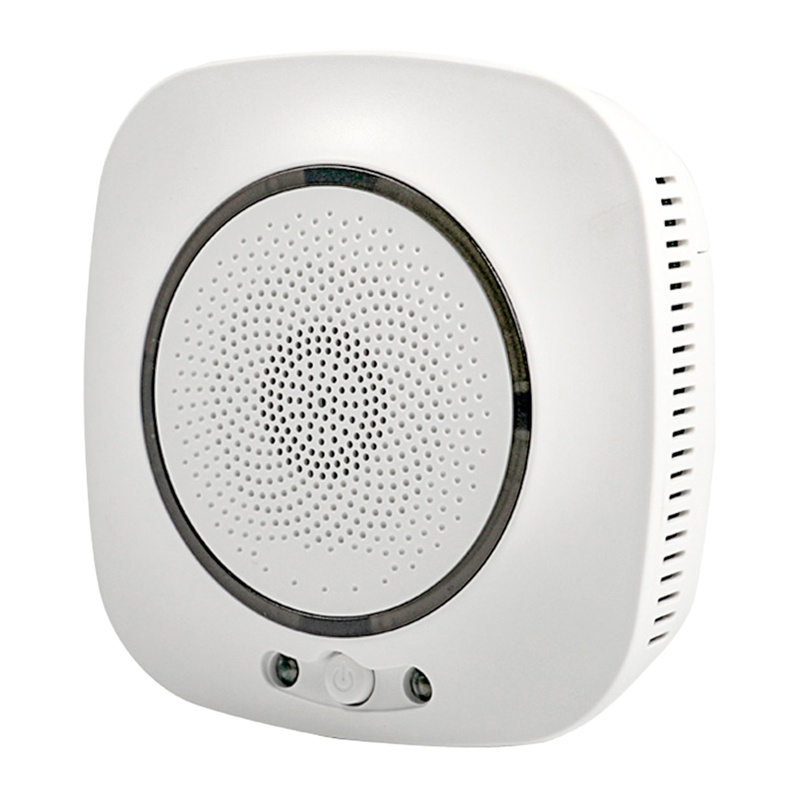 Detector de gaz metan WiFi MOES WSS-S-GL, alarmă 75 dB, ieșire electrovalvă, 230 V