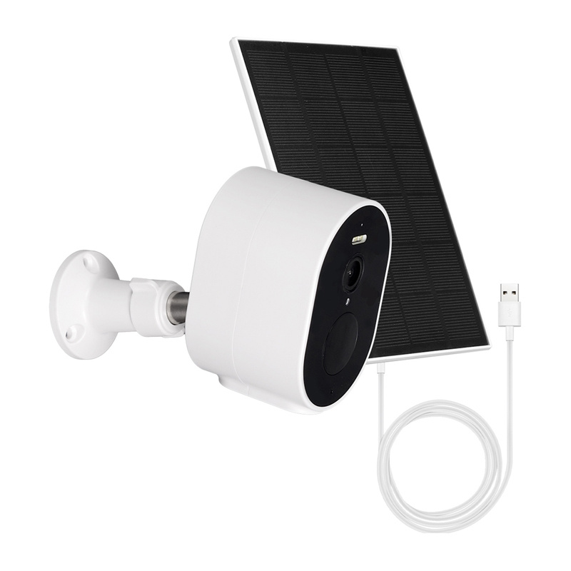 Cameră de exterior WiFi MOES WCM-S24-S pe baterie, cu panou solar, senzor PIR, vedere color noaptea